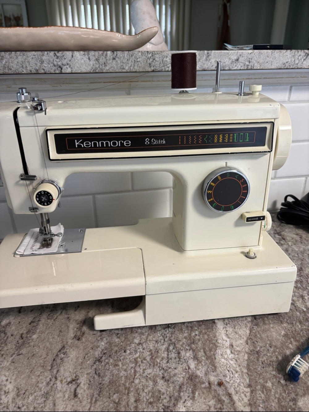 VTG Kenmore Ultra Stitch 8 Sewing Machine 158.13450 W Pedal & More Works Great.